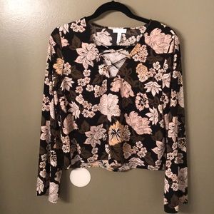 Leith Bell Sleeve floral Top